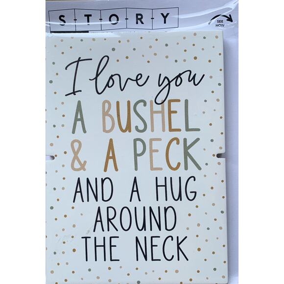 P Graham Dunn "A Bushel & A Peck" Story Board Linkable Frames Decor New - Picture 2 of 8